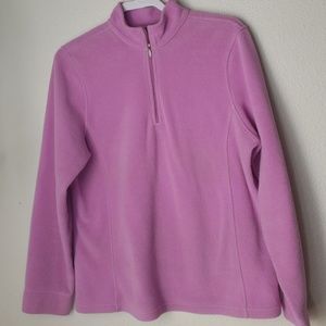 L.L. Bean Polartec Fuzzy Partial Zip Sweater XL